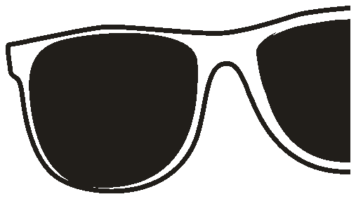 Ink sunglasses sticker