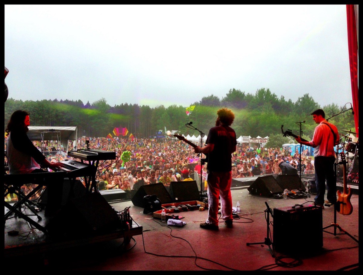 Daytime main stage. Somebody spent nine months routing this weekend.